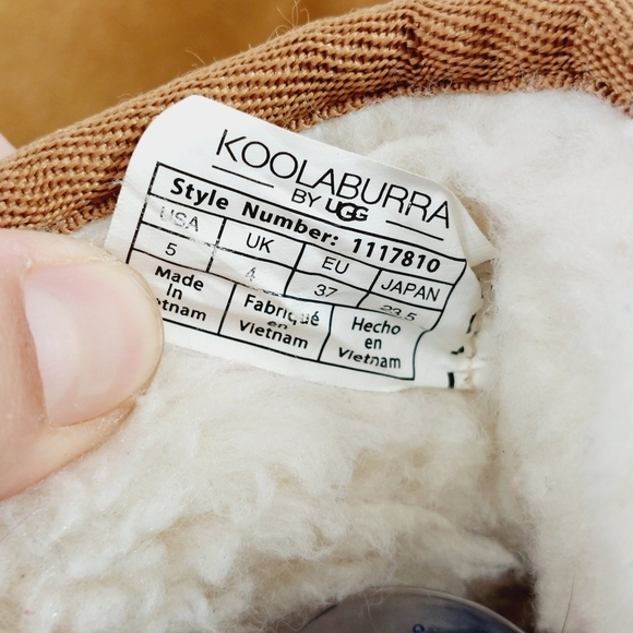 Koolaburra by UGG Victoria Mini Brown Suede Side Bow Winter Ankle Boots W288 - Picture 9 of 10